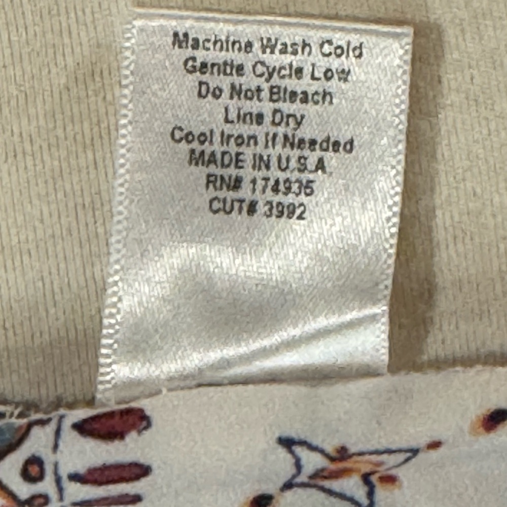 Cream Mandala Tank Top with Intricate Design - Picture 6 of 6